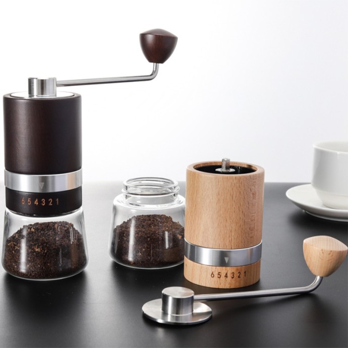 Classic Wooden Manual Coffee Grinder