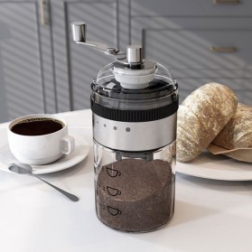 Manual coffee grinder with ceramic grinding core