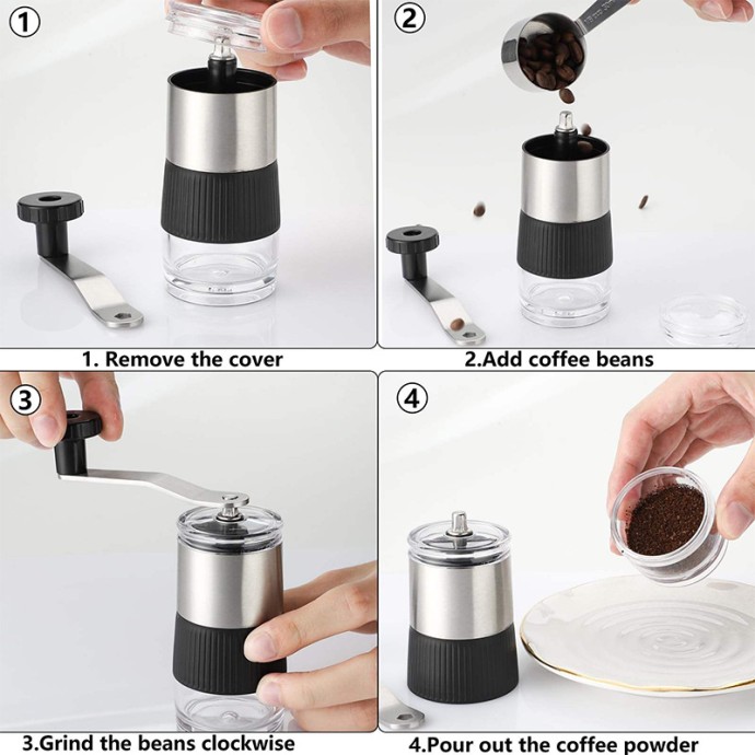 Mini Retro Hand-crank Coffee Grinder