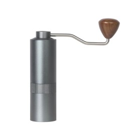 Gray-blue precision manual coffee grinder