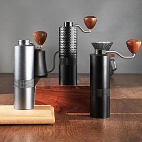 Gray-blue precision manual coffee grinder