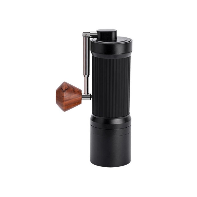 Manual coffee grinder with foldable handle