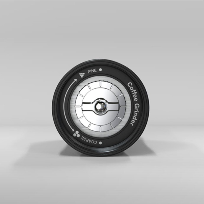 Lightweight aluminum alloy manual coffee grinder