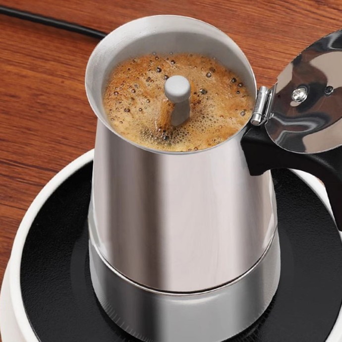 High quality Italian classic stainless steel moka pot