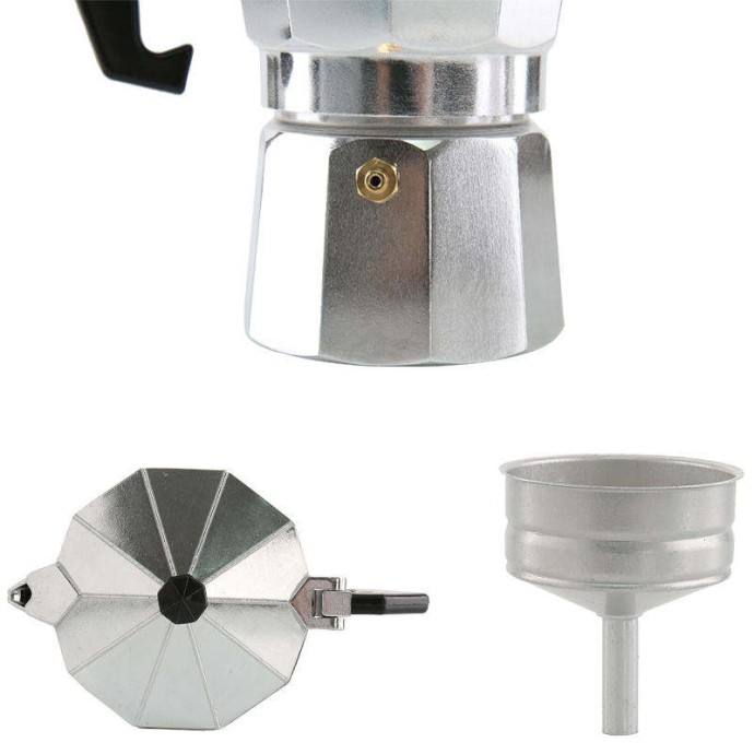 Large Capacity Aluminum Alloy Moka Pot Coffee Maker