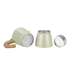 Minimalist portable Italian moka pot
