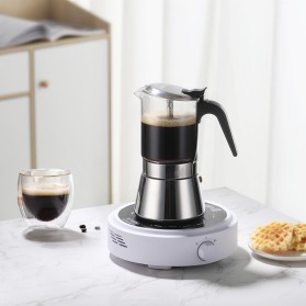 Highly transparent and heat-resistant Italian moka pot