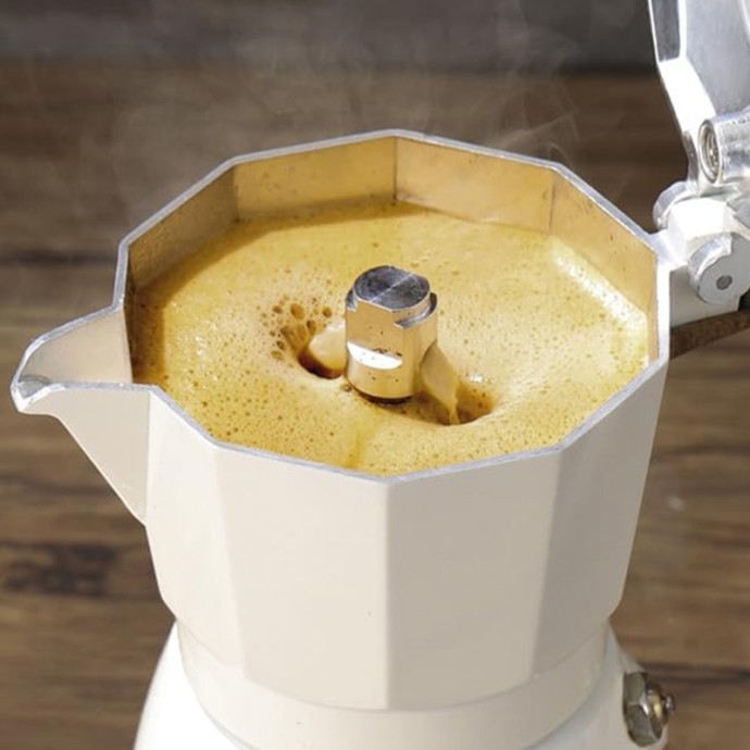 Lightweight and durable aluminum moka pot