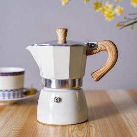 One-touch smart portable 3-cup Italian espresso moka pot
