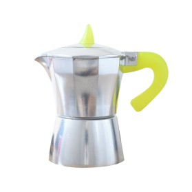 Aluminum Stove Top Coffee Maker with Colorful Handles