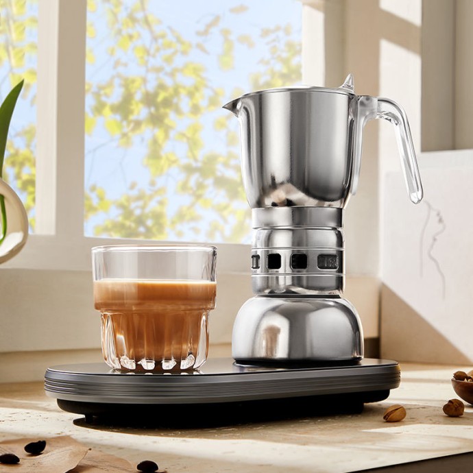 High quality aluminum double valve moka pot