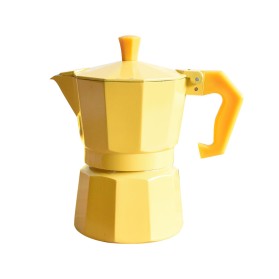 Yellow Stovetop Italian Moka Pot
