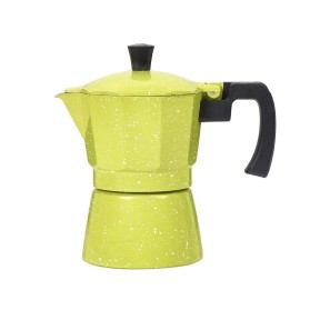 Fluorescent Green Aluminum Stovetop Moka Pot