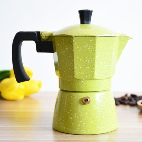 Fluorescent Green Aluminum Stovetop Moka Pot