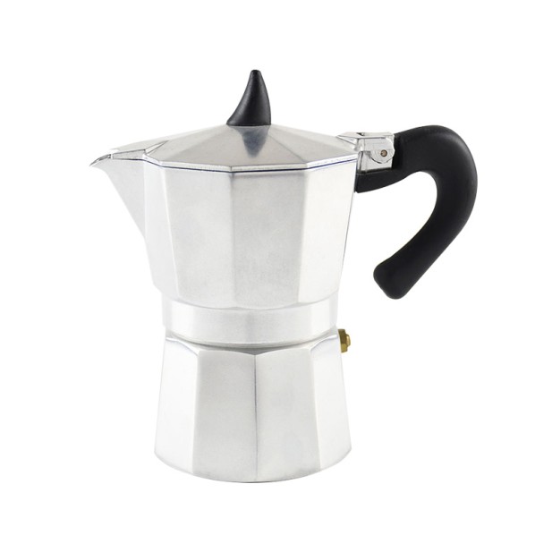 Silver Italian Style Aluminum Moka Pot