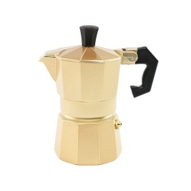 Gold Classic Italian Aluminum Espresso Moka Pot
