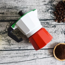 Italian Painted Aluminum Stove Top Moka Pot