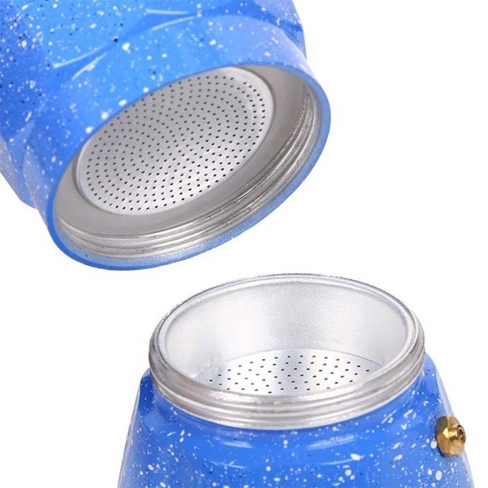 Blue Mocha Espresso Stove Top Pot