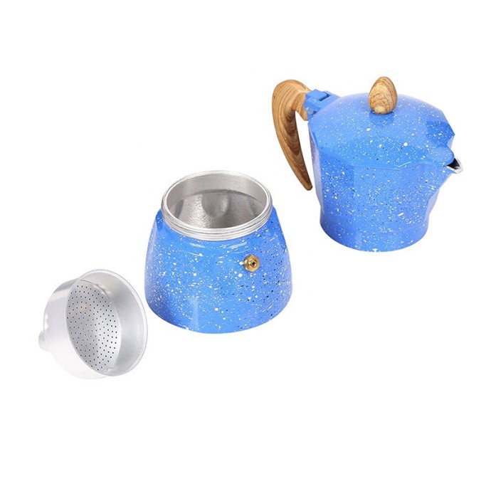 Blue Mocha Espresso Stove Top Pot