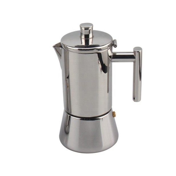 Induction cooktop stainless steel Italian mocha pot