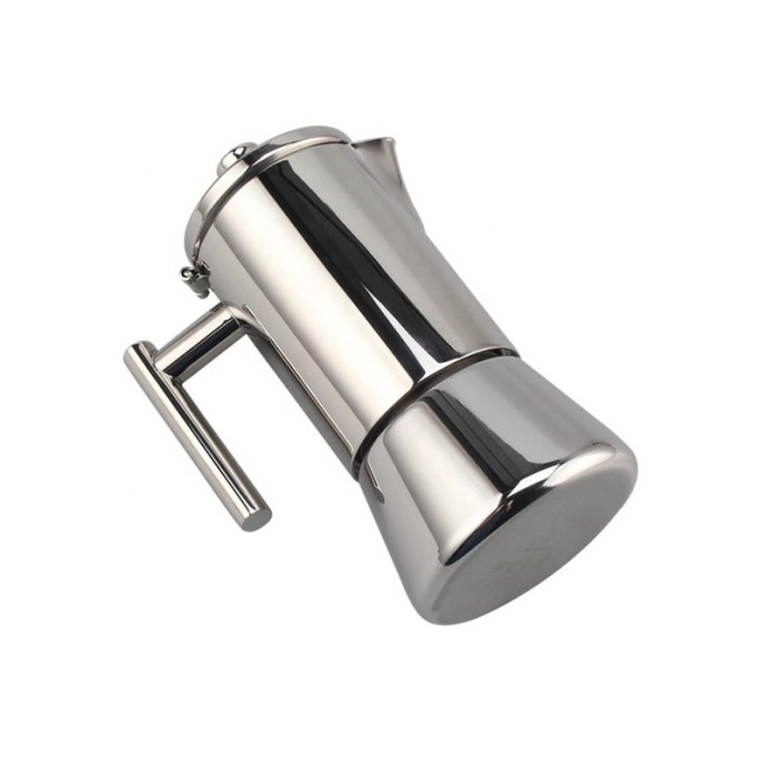Induction cooktop stainless steel Italian mocha pot
