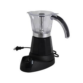 Black aluminum durable and stylish moka pot