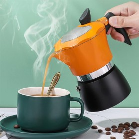 Orange Single Cup Stovetop Moka Pot