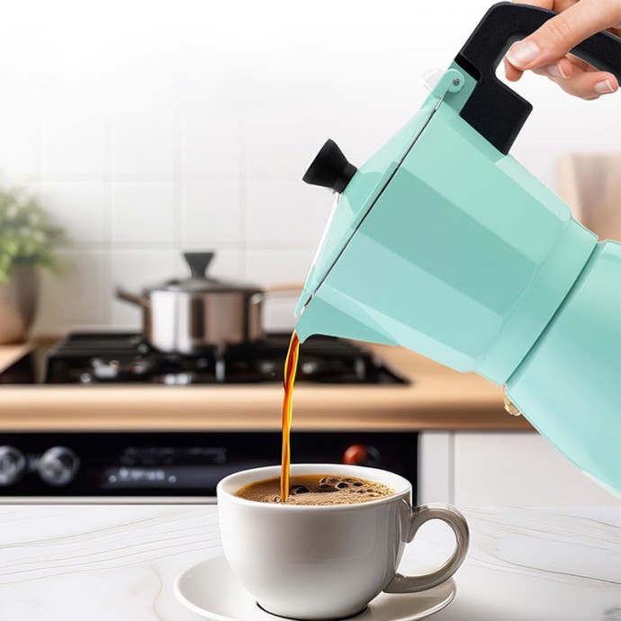 Mint Green Espresso Machine Moka Pot