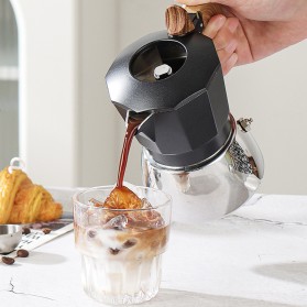New double valve stainless steel moka pot